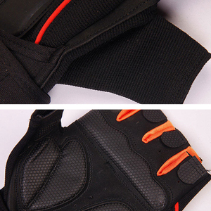 Professional Weightlifting Gloves with Long Wrist Support – Non-Slip <b>Silicone</b> <b>Padded</b> Gym Gloves – Breathable Microfiber - Product Image 4