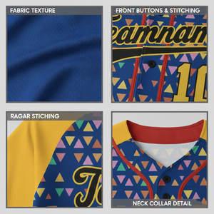 Maillots de baseball en polyester respirant pour hommes, en gros, OEM, avec rayures personnalisées et impression par sublimation - Product Image 6