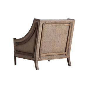 Sillón de Salón Clásico Contemporáneo de Madera de Teca Maciza Hecho a Mano con Cojín de Felpa, Muebles de Sala de Estar Tapizados Cómodos de Primera Calidad - Product Image 2