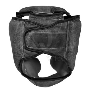 MMA Leather <b>Head</b> Guard High Quality Durable Lightweight Breathable Comfortable Designed for Boxing Kickboxing <b>Training</b> Practice - Product Image 4