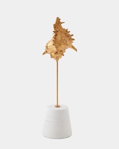 Abstract Gold Plated Sculpture Irregular Shape Handmade Modern Artistic Tabletop Decor for Living Room - Product Image 1