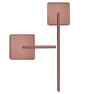 Aluminum Long Cabinet Handle Silk Antique <b>Matt</b> Rose Gold Graphite Grey <b>Black</b> Square Top Wardrobe <b>Door</b> Pull Viora Modern - Product Image 5