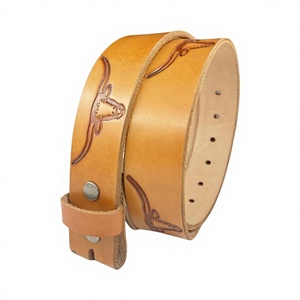 Hand-Carved Floral Western Leather <b>Belt</b> for Men High-Quality Tooling Crafted Genuine Leather Casual Wear OEM/ODM Service Welcome - Product Image 1