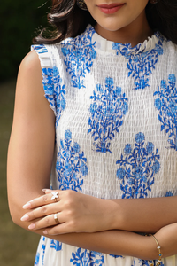 ชุดเดรสสตรีสุดหรูผ้าฝ้ายพิมพ์ลายบล็อกขนาดพลัสไซส์เสื้อผ้ามาใหม่ - Product Image 6