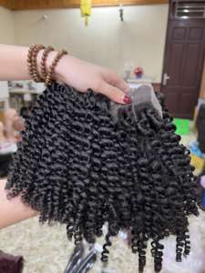 2024 Hot Spiral Curly Hair <b>Extensions</b> Training Heads 10-Inch Female Vietnamese <b>Braiding</b> Bundles <b>for</b> Women - Product Image 5