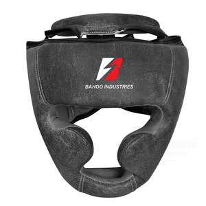 Protège-tête de boxe en cuir de qualité supérieure avec design personnalisé, respirant et écologique pour l'entraînement de boxe - Product Image 1