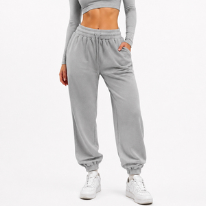 Wholesale Sports Wear Jogging <b>Pant</b> Women Drawstring Waist Yoga Wear Sweat <b>Pant</b> Sportswear <b>Trainer</b> Trouser With Side Pockets - Product Image 1