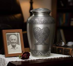 Urna Funeraria de Metal Clásica Premium 2026 de Alta Capacidad para Cenizas Humanas, Urna Conmemorativa para Funerales, Venta al por Mayor en India a Buen Precio - Product Image 2