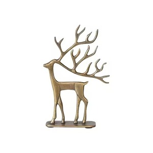Escultura Artística de Reno en Metal Premium, Decoración Festiva Hecha a Mano para la Industria Hotelera - Product Image 2