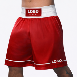 Pantalones Cortos de Boxeo Personalizados Estilo Profesional con Cintura Ancha, Pantalones Cortos de Satén para Entrenamiento y Competencia - Product Image 5