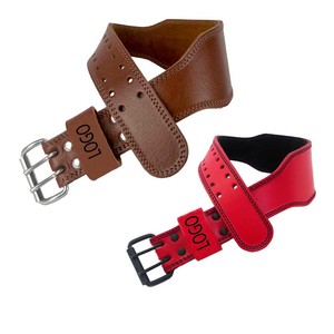 Most Demanded High Quality Adjustable and Durable Heavy Body Building Customized Leather Weightlifting <b>Belt</b> with Buckle Closure - Product Image 2
