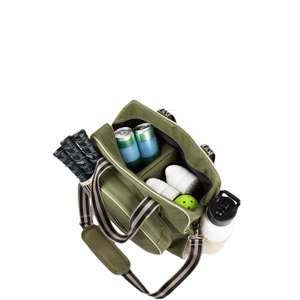 Sac de sport vert armée grande capacité avec logo personnalisé – Idéal pour raquettes, adapté aux activités de plein air et aux voyages - Product Image 4