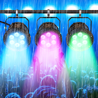 Projecteur PAR U`King à 6 LED, étanche IP65, pour extérieur, 6x10W RGBW 4-en-1, éclairage de scène DMX512, contrôle sonore, projecteurs PAR