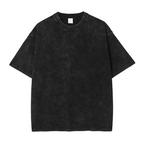 เสื้อยืดผู้ชายไซส์ใหญ่ สีดำ ผ้าฝ้าย 100% แขนสั้น คอกลม สไตล์ลำลอง ผ้าเจอร์ซีย์ฟอก ทรงปกติ ยาวปกติ สีพื้น ระบายอากาศได้ดี - Product Image 1
