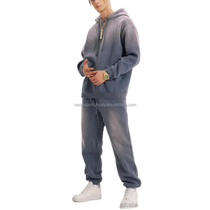 100%Cotton Wholesale <b>Tech</b> Fleece Slim Fit Tracksuits for Men Unisex Side Stripes Jogging Suits Streetwear Joggers Sweat Suits - Product Image 3