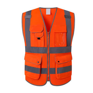 Ropa Reflectante de Alta Visibilidad para Trabajadores en Carretera, Chaleco de Seguridad sin Mangas, Elegante, para Trabajo Nocturno - Product Image 1
