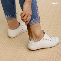 Nouveau design Chausse-pied de marque AMGE en corne de bœuf, fait main, haute qualité, forme droite, finition polie, avec logo personnalisé, accessoires pour baskets
