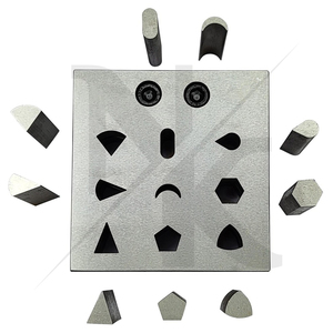 Coupe-disques en acier inoxydable de haute qualité, multi-formes avec 9 poinçons assortis : diamant, triangle, lune, perle, hexagone - Product Image 4