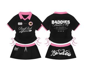 Ensemble deux pièces de vêtements pour femmes TAHAD 2026 avec logo personnalisé, mini-jupe plissée tendance et jupe de tennis - Product Image 4