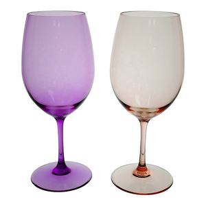 Juego de copas de vino con tallo de color acrílico de 20oz sin BPA, estilo de diseño clásico redondo - Product Image 6