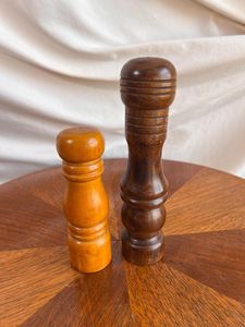 Luxury Wooden <b>Salt</b> and Pepper <b>Shaker</b> Set with Compact Size and Easy Dispensing for Home Dining - Product Image 1