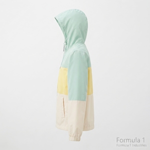 เสื้อแจ็คเก็ตกันลมคอตั้งแบบ Color Blocking ของ Formula 1 Industries สำหรับทุกเพศ ใส่ได้ในฤดูหนาว สไตล์ลำลอง กันลม มีซิปและกระเป๋าหน้า ทรงปกติ - Product Image 3