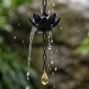 เครื่องประดับโลหะรูปโซ่ฝนทำมือสำหรับแขวนตกแต่ง - Product Image 3