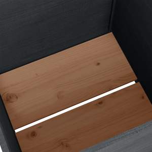 Jardinière en bois de pin gris massif 27,6 po x 27,6 po x 27,6 po Pots et jardinières à fleurs - Product Image 5