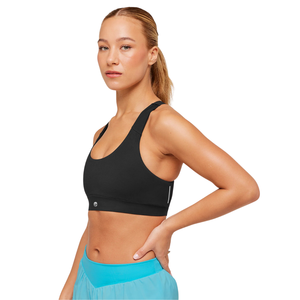 Sujetador Deportivo para Mujer con Logotipo Personalizado, Nailon y Elastano, Transpirable, para Yoga, Gimnasio, Ejercicio, Fitness, Color Negro GS - Product Image 5