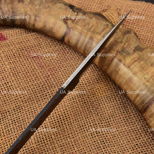 Cuchillo de Hoja Fija Personalizado, Acero con Alto Contenido de Carbono, Punta en Forma de Gota, Borde Biselado, Cuchillo de Caza DIY, Material del Mango Personalizado - Product Image 5