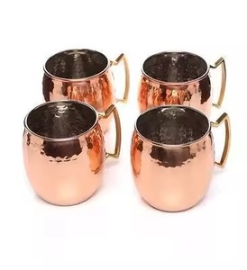 Classic Design Copper Mug Moscow Mule Cup Hammered Pure Copper Drinking Mug Bar Kitchen Home Gift - Product Image 3