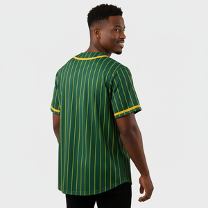 Camiseta de Béisbol Deportiva Estilo Retro OEM, Transpirable, Ligera, de Manga Corta, Personalizable, Antibacteriana, con Rayas, Lista para el Día del Partido - Product Image 4