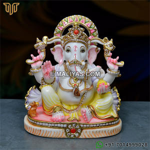 Murti de Ganesha de Resina |   Ídolo Decorativo del Dios Ganesha para el Hogar y el Templo - MALIYAS - Product Image 2
