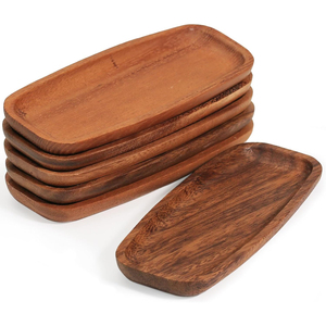 Plateau de service rectangulaire en bois massif, artisanal, pour apéritifs et plats, idéal pour la maison, les restaurants et la décoration d'hôtels. - Product Image 5