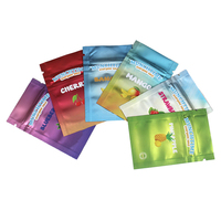 Pochette Mylar métallisée personnalisée refermable anti-odeur avec fermeture éclair pour bonbons fantaisie et cadeaux