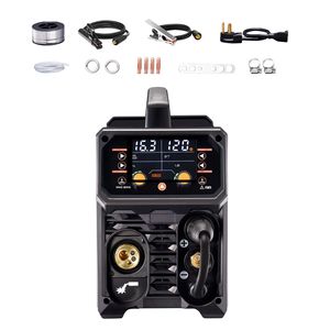 Saldatrice Professionale MIG 200A a Impulsi 5-in-1 Sinergica, MIG a Impulsi/MIG a Gas/MIG a Filo Animato/Elettrodo/TIG Lift, Tensione di Ingresso 220V - Product Image 1