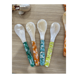 Cuillère à caviar en nacre naturelle - Vaisselle de luxe, fabriquée à la main au Vietnam, cuillère de service décorative, cuillère artisanale haut de gamme - Product Image 5