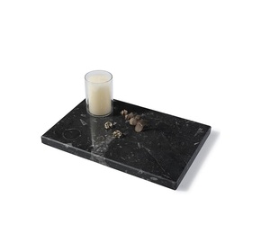 Plateau en marbre authentique de fabricant fiable, fabriqué à partir de pierre naturelle de qualité supérieure pour un style élégant de la maison et une présentation de table luxueuse - Product Image 1