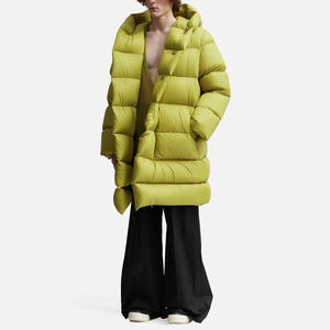 Solid Trader High Quality <b>Snow</b> Weather Parka Smooth Zip Up Design Soft Layer Warmth Maintenance Long Puffer Jacket - Product Image 3
