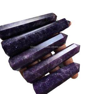 Lepidolite naturelle Jumbo Poli Point Style Feng Shui Reiki Pierre précieuse de guérison Pierre semi-précieuse fabriquée pour la méditation - Product Image 1