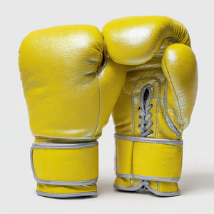 Wholesale Shiny Leather Boxing <b>Gloves</b> Wrist Support Trainer PU Leather Boxing <b>Gloves</b> Competition Leather <b>Gloves</b> - Product Image 2