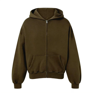 Sweat-shirts à capuche pour hommes, surdimensionnés, décontractés, style Hip Hop, éco-responsables, pour l'automne, avec fermeture éclair, personnalisables, vente en gros, prix usine, fabricant - Product Image 1