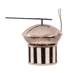 Couvercle de casserole en acier inoxydable doré, design chinois traditionnel, extérieur poli, durable, diamètre 33 cm, lavage à la main uniquement, cuisine - Product Image 4