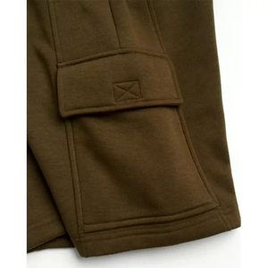 Nouveauté 2023 : Short de survêtement essentiel pour homme, décontracté et confortable, longueur genou, avec fermeture éclair, en molleton doux de coton uni - Product Image 6