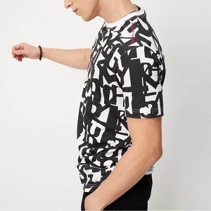 Men's Graphic Digital Print Cotton T-shirt Short Sleeves Hip Hop Fashion <b>Tshirts</b> Loose Drop Shoulder Casual T Shirt - Product Image 2