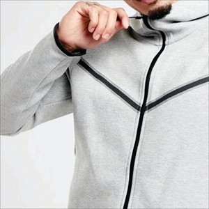 2026 OEM Vierge Personnalisable Survêtement d'hiver à capuche zippé pour homme en coton, ensemble streetwear, sweat à capuche et pantalon de jogging - Product Image 5