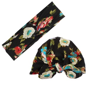 Baby Head Wrap Impreso Top Knot <span class=keywords><strong>Turbante</strong></span> Gorros Mamá <span class=keywords><strong>y</strong></span> yo Conjuntos de 2 piezas Gorros Sombreros a juego Mamá <span class=keywords><strong>y</strong></span> yo Diademas para mujeres - Product Image 6