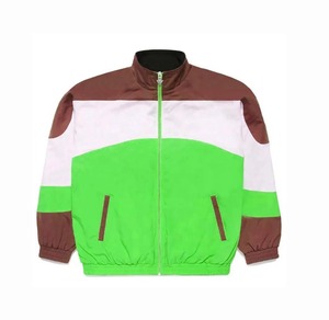 Breathable Eco-Friendly Waterproof Men's Zip-Up Windbreaker Oversized Gym <b>Jacket</b> with Nylon/Cotton Fabric for Running Training - Product Image 6