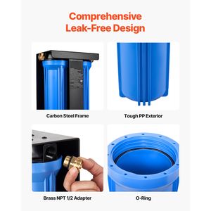 Sistema de Filtración de Agua para Autocaravanas de 2 Cartuchos, Elimina el Cloro, los Malos Sabores y Olores - Product Image 5