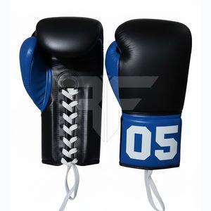 Guantes de Boxeo Profesionales de Nuevo Diseño, Personalizados, de Cuero Genuino, con Absorción de Humedad, Cierre de Velcro, Alta Calidad - Product Image 4